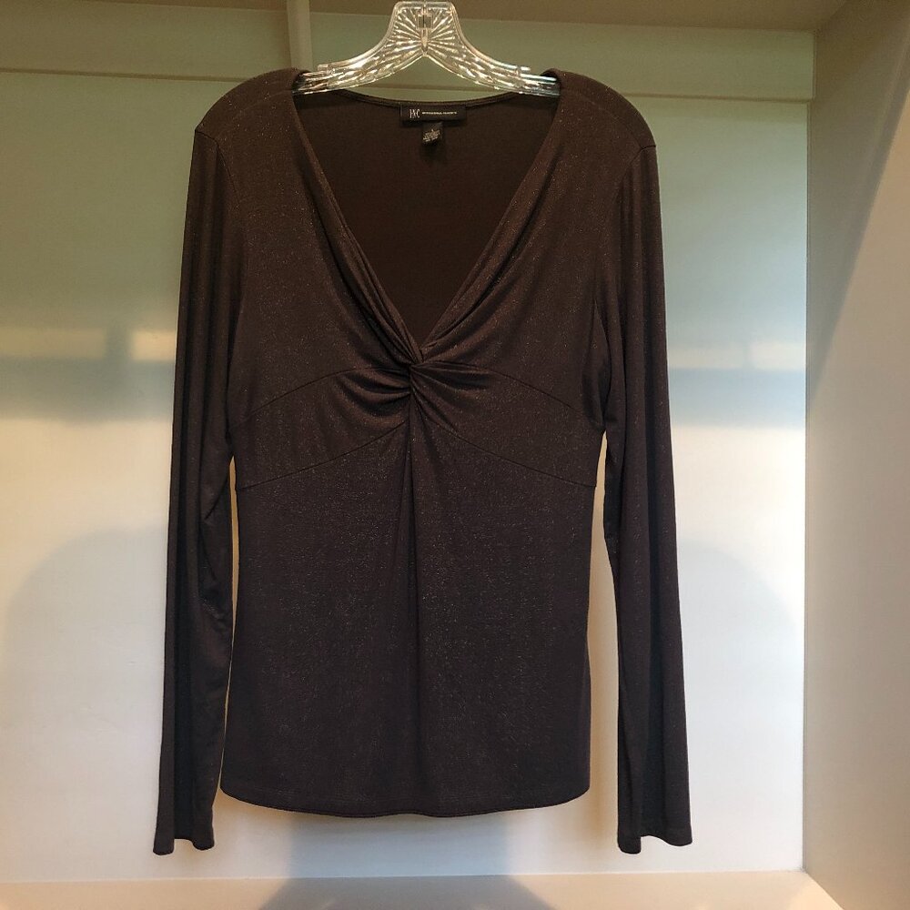 INC International Concepts Long Sleeve Blouse Size Large